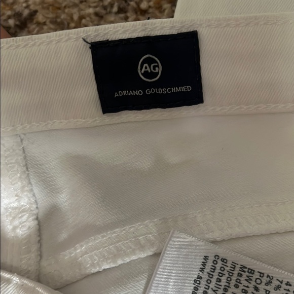 AG Adriano Goldschmied The Legging Ankle White Super Skinny Ankle Jeans - Sz 28 - Picture 3 of 14